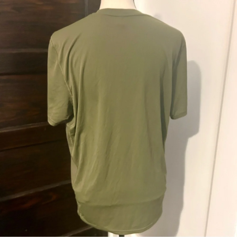 Adidas Own The Run Tee Shirt Olive Green Men's X Large
